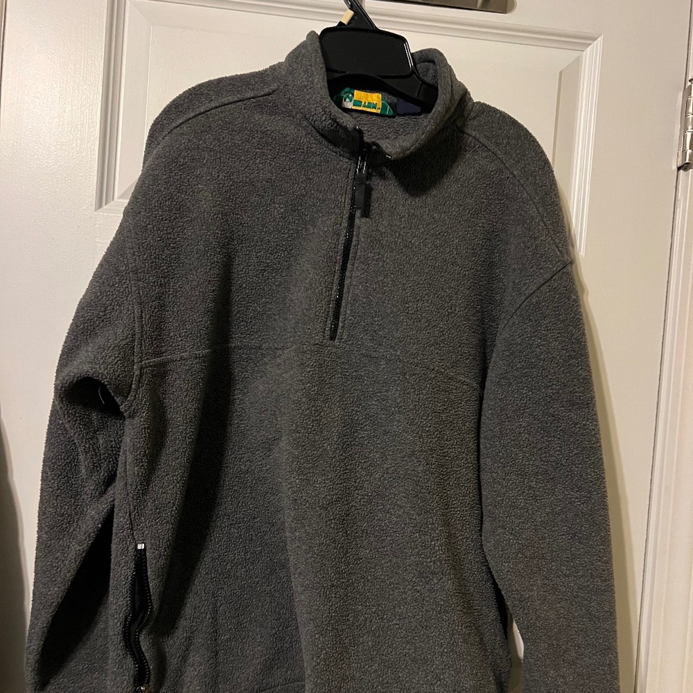 Ebtek Gray Fleece 1/4 Zip Pullover
